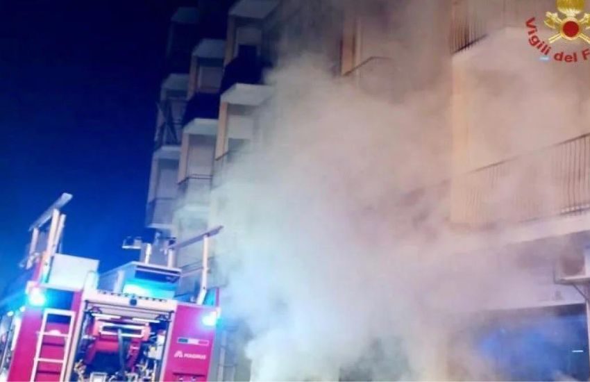 A fuoco la pizzeria di un ex concorrente del Grande Fratello, grave una donna
