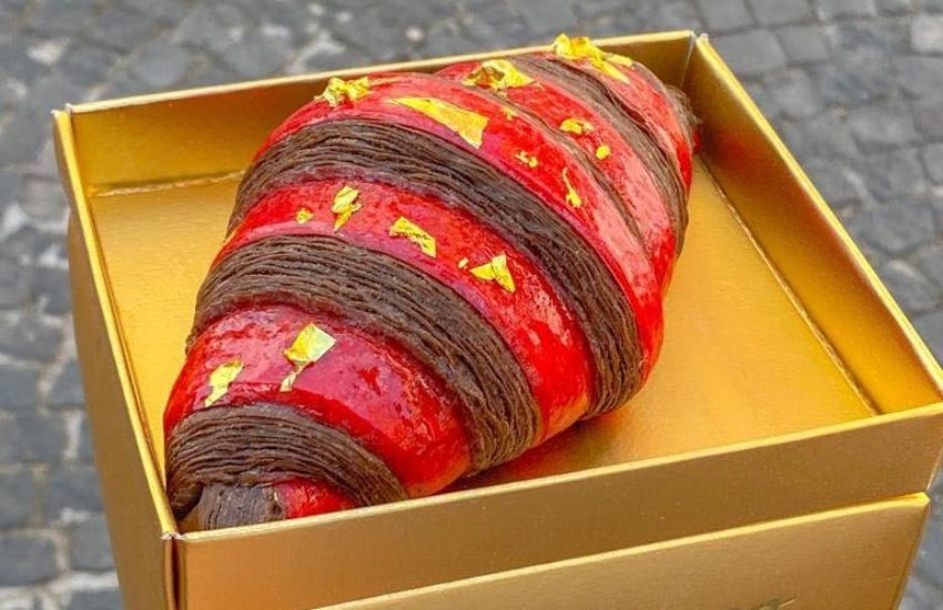 Napoli, arriva il cornetto di “san Gennaro”: il più costoso del mondo