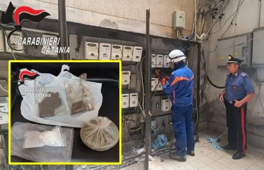 Librino, allacci abusivi alla rete elettrica e spaccio, arrestato 33enne