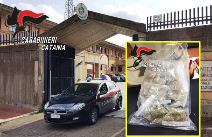 Catania, sorpreso in un terreno mentre cerca di nascondere droga, arrestato 49enne