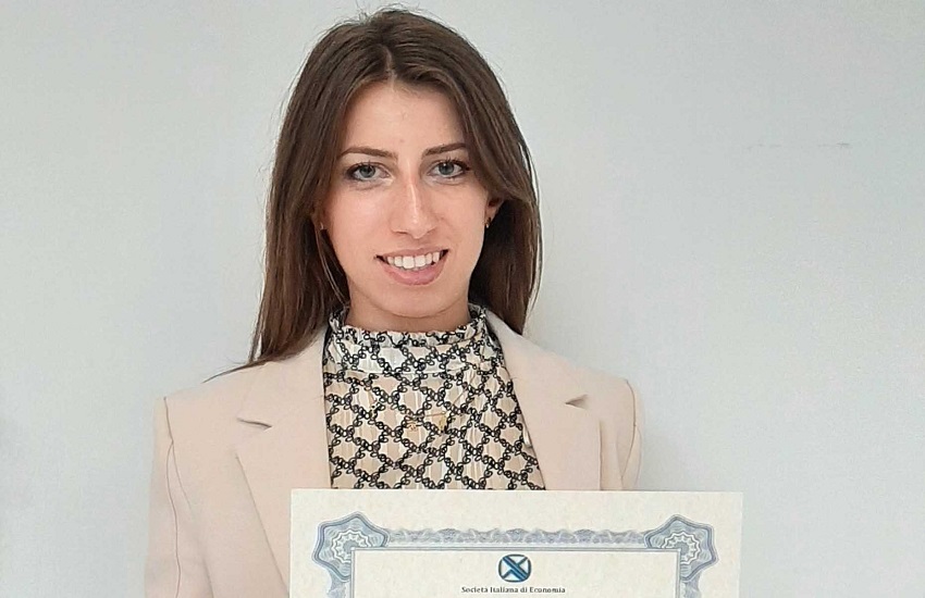 Assegnato alla catanese Rosaria Distefano il premio Young Italiana Economist Award