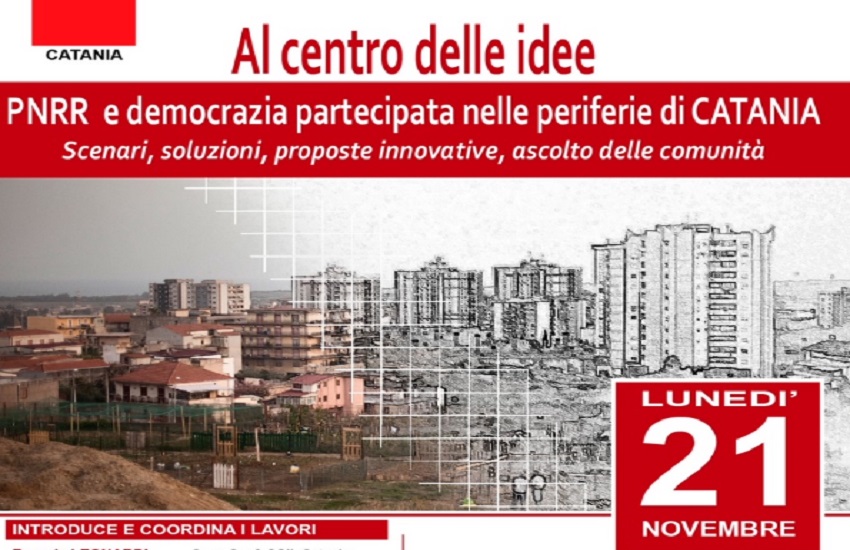 “Al centro delle idee-Pnrr e democrazia partecipata nella periferie di Catania”, l’incontro di lunedì 21 novembre all’oratorio salesiano di via Madonna della Salette