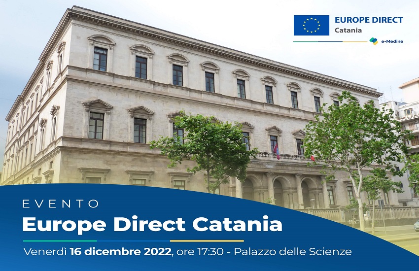 Venerdì 16 dicembre al Palazzo delle Scienze evento di lancio del centro Europe Direct Catania