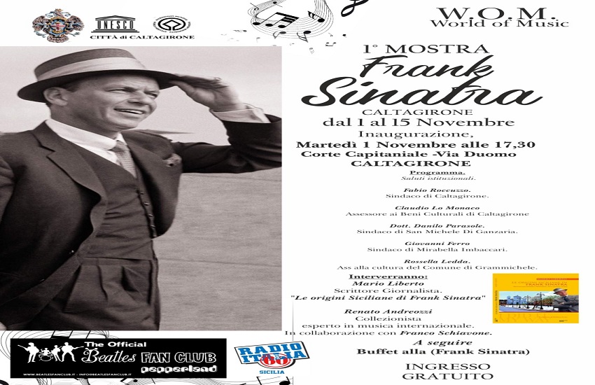 Mostra dedicata a Frank Sinatra a Caltagirone, proroga di 15 giorni