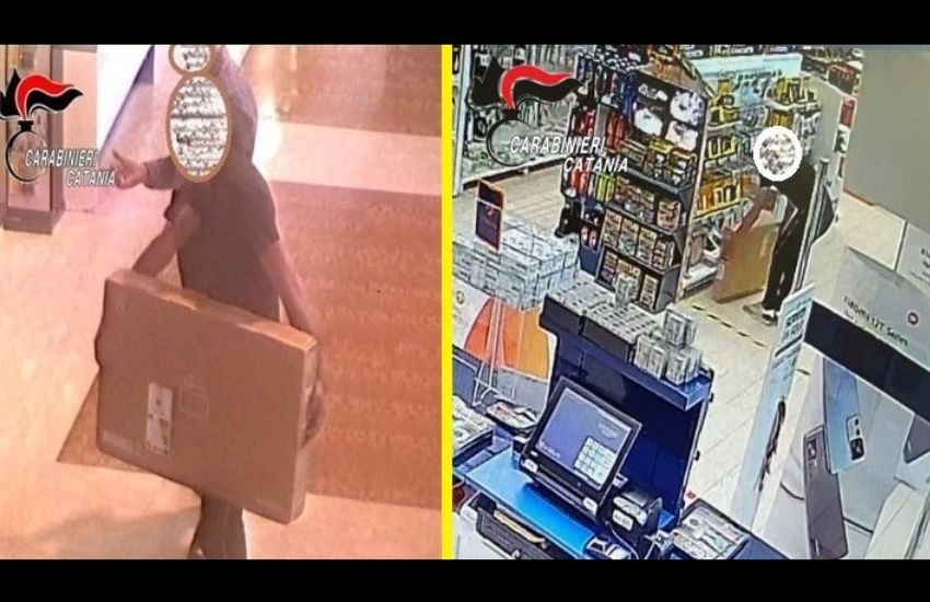 Catania, si allontana con il televisore sotto braccio pensando di farla franca: arrestato
