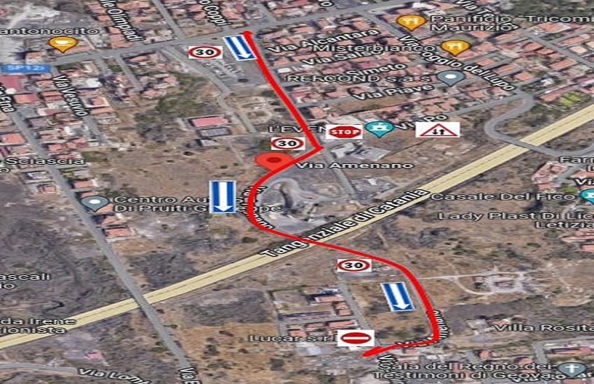 Misterbianco, giovedì 10 novembre riaprirà la via Amenano in direzione nord-sud