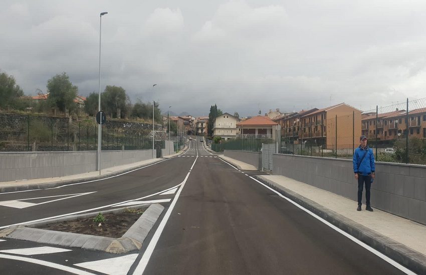 [FOTO] Mascalucia, inaugurate via Aldo Moro e bretella di collegamento con via Polveriera