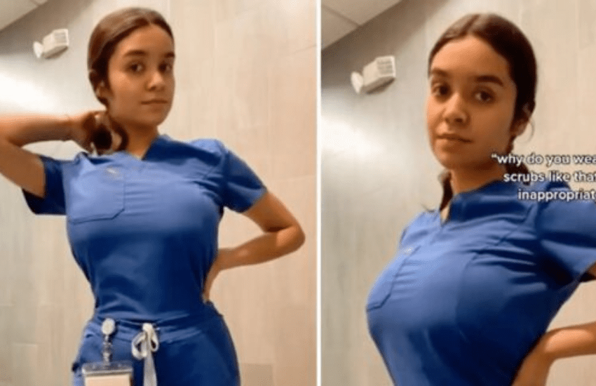 “Sono un’infermiera, dicono che il mio camice è inappropriato ma è solo il mio corpo”