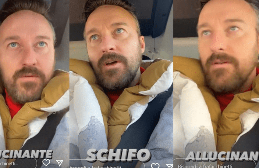 Francesco Facchinetti: “Non voglio più vivere in Italia. E’ una vergogna” (VIDEO)