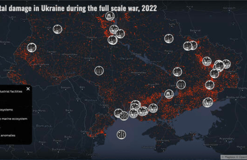 Greenpeace: la mappa dei danni ambientali causati dalla guerra in Ucraina (VIDEO)