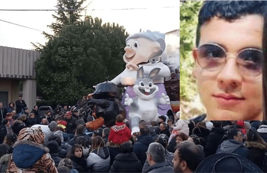 Cosenza, tragedia a Carnevale: giovane cade da un carro e muore senza che nessuno se ne accorga
