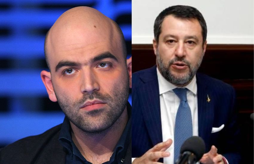 Parole di fuoco di Saviano contro Salvini: “Finanzi i trafficanti!”. La replica è durissima