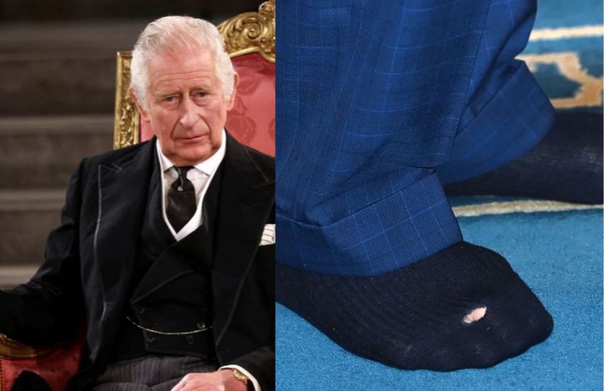 Scoppia lo “sock-gate” nel Regno Unito. Re Carlo licenzia due cameriere, colpa di un calzino bucato!