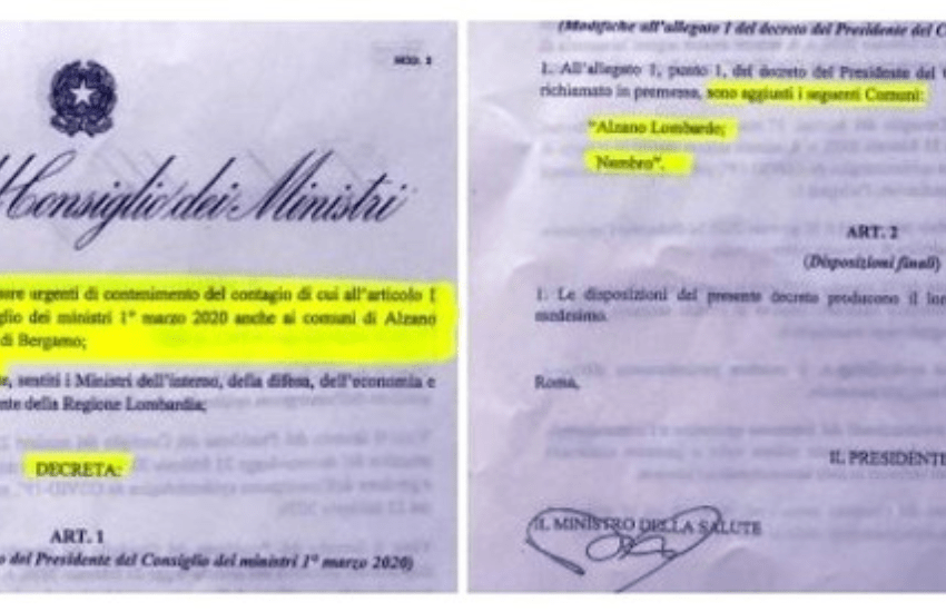 Inchiesta Covid: Conte la pensava diversamente da Speranza