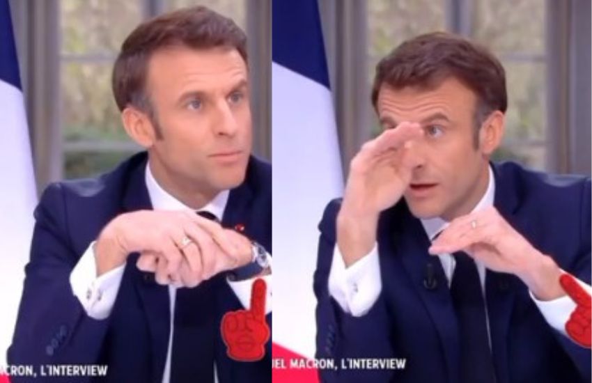 Macron parla di salari minimi ma il suo gesto da “illusionista” non passa inosservato. Francesi furiosi [VIDEO]