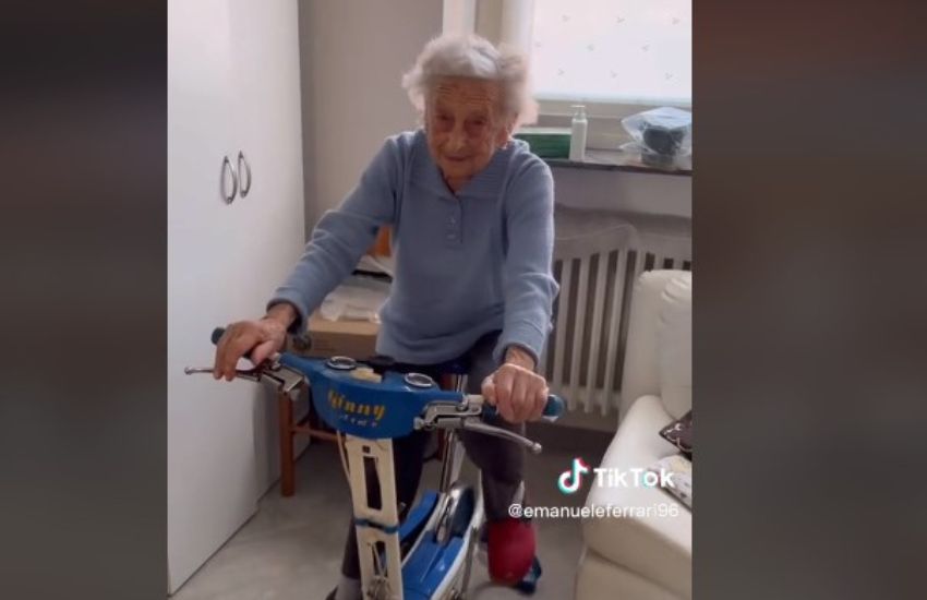La straordinaria giornata tipo di nonna Maria, la star di TikTok che a 102 anni fa ancora palestra [VIDEO]