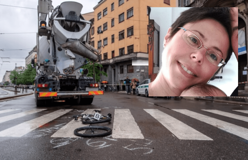 Milano, l’assurda morte di Cristina, travolta dalla betoniera: “L’incidente deve fare riflettere”
