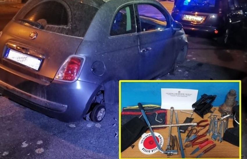 San Giovanni La Punta, cannibalizzava auto durante la notte per poi rivenderne i pezzi, arrestato 31enne