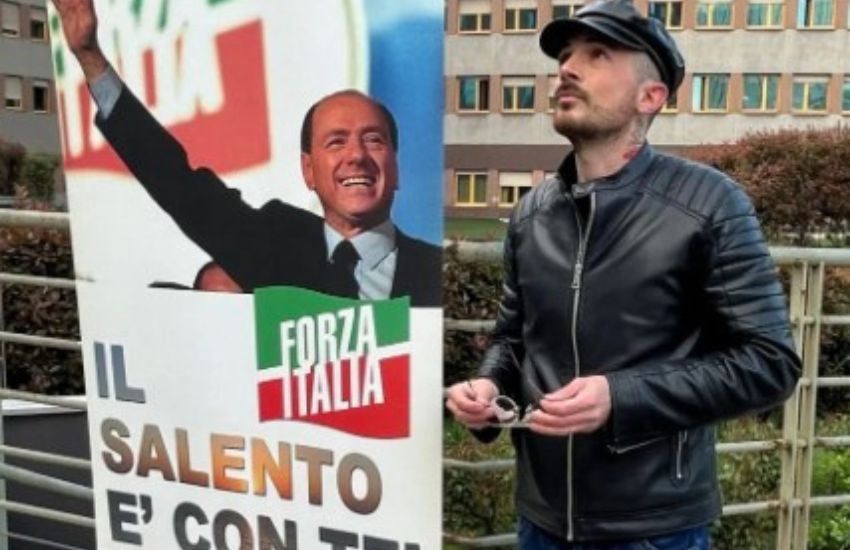 Il “tifoso” personale di Berlusconi: dalla Puglia a Milano solo per urlare “forza Silvio!”