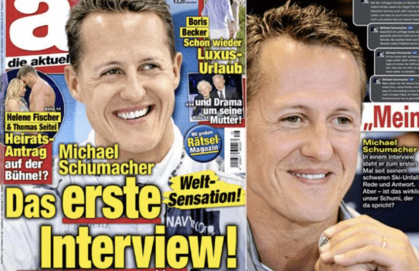 L’intervista choc a Michael Schumacher fatta con Ai: la famiglia del pilota è furiosa