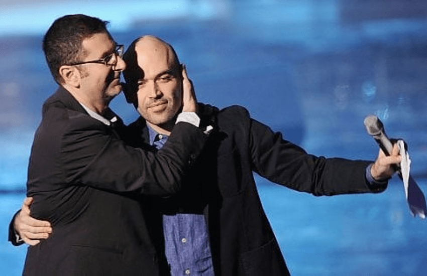 Roberto Saviano su Fabio Fazio: “Iniziata la fascistizzazione della Rai, ma cadrete”