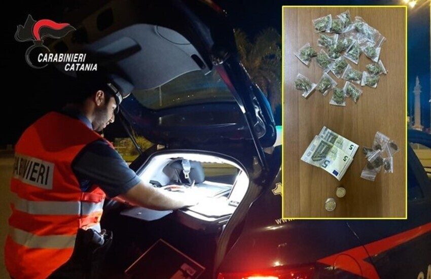 Catania, pusher 22enne arrestato in via V. E. Orlando