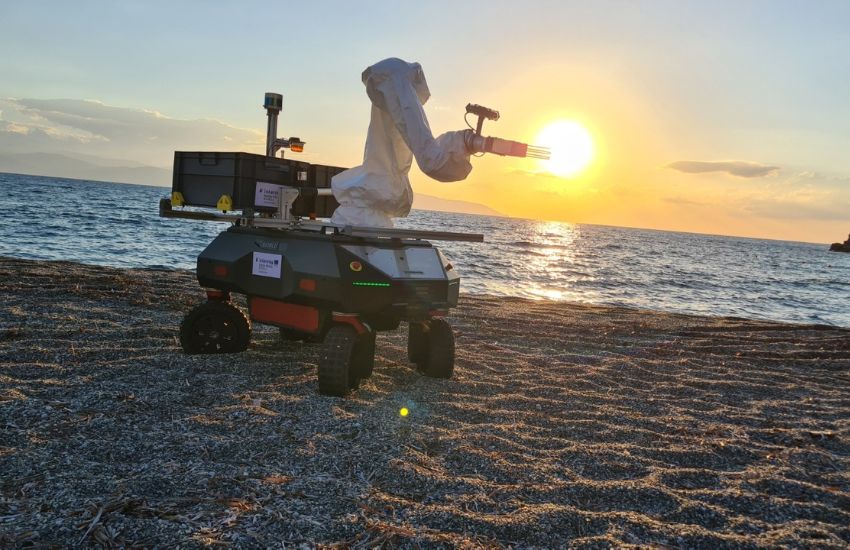 Unict, ecco il robot che raccoglie e differenzia i rifiuti sulle spiagge grazie all’IA