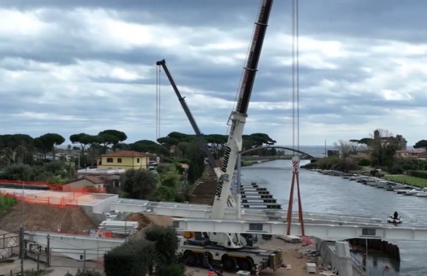 VIDEO – Ponte Badino a Terracina: i lavori procedono. Presto la riapertura