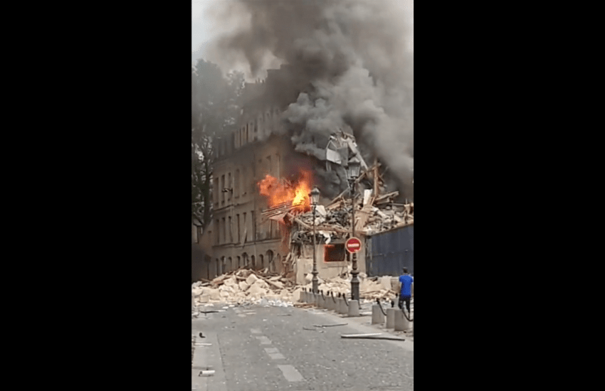 Panico a Parigi: palazzi in fiamme in pieno centro (VIDEO)