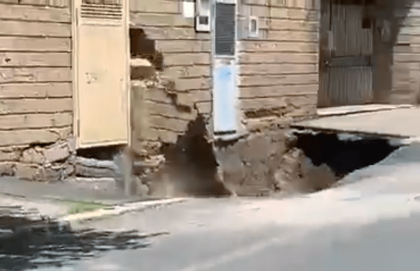 Roma: voragine inghiotte parte di un condominio (VIDEO)