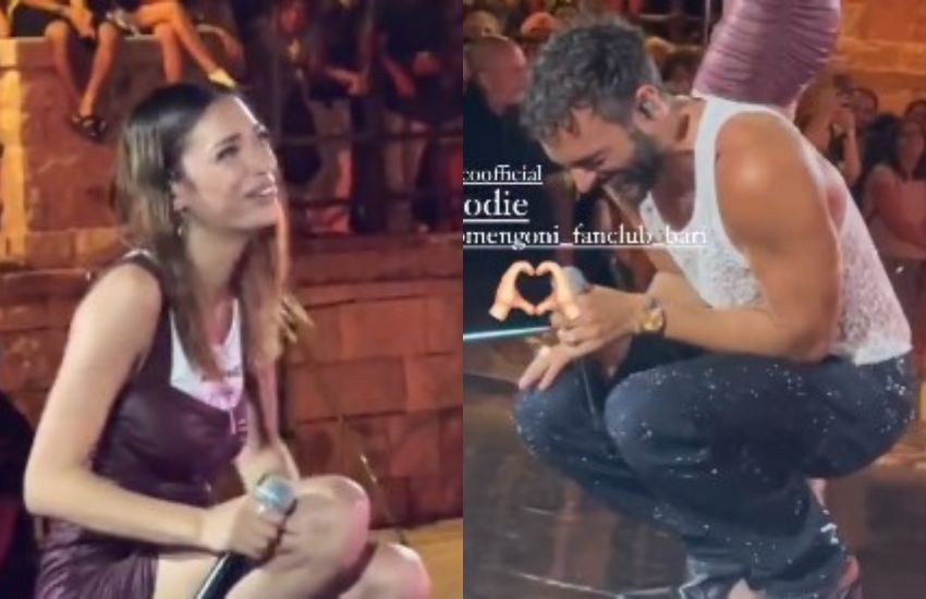 Battiti Live, attimi di “follia” per Marco Mengoni ed Elodie: lei piegata in due dalle risate, il siparietto diventa virale [VIDEO]
