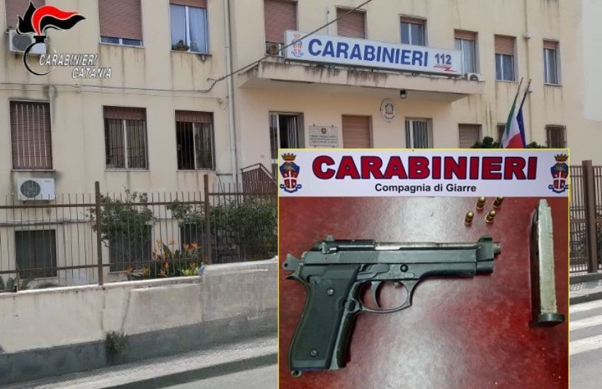 Giarre, minaccia imprenditore con pistola giocattolo modificata, 47enne arrestato dai Carabinieri