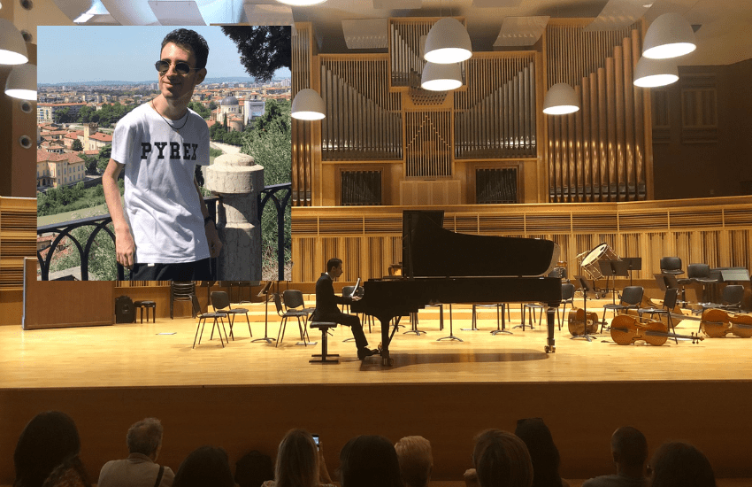 Nicola Pio Nasca: è di Bari il primo non vedente a laurearsi in pianoforte