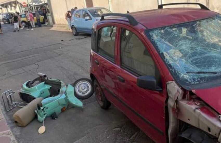 Drammatico incidente nel Salento. Travolge padre e figlia in sella ad una vespa, grave 12enne: automobilista positivo alle droghe