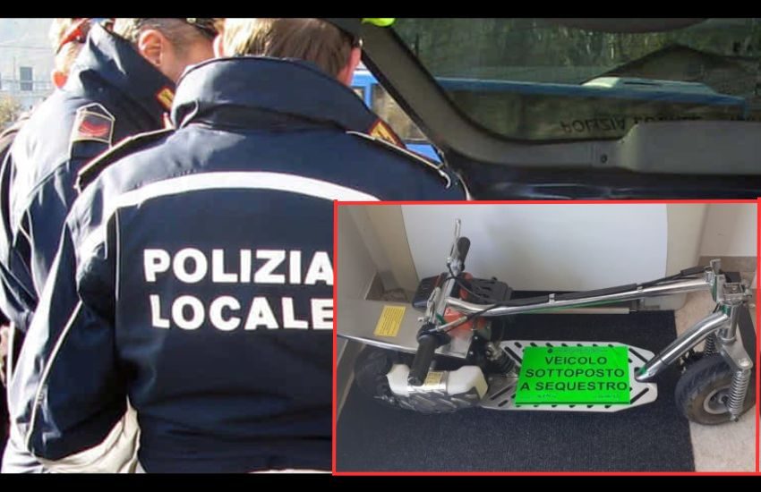 70enne trucca il monopattino mettendoci il motore di un tosaerba e sfreccia davanti alla polizia