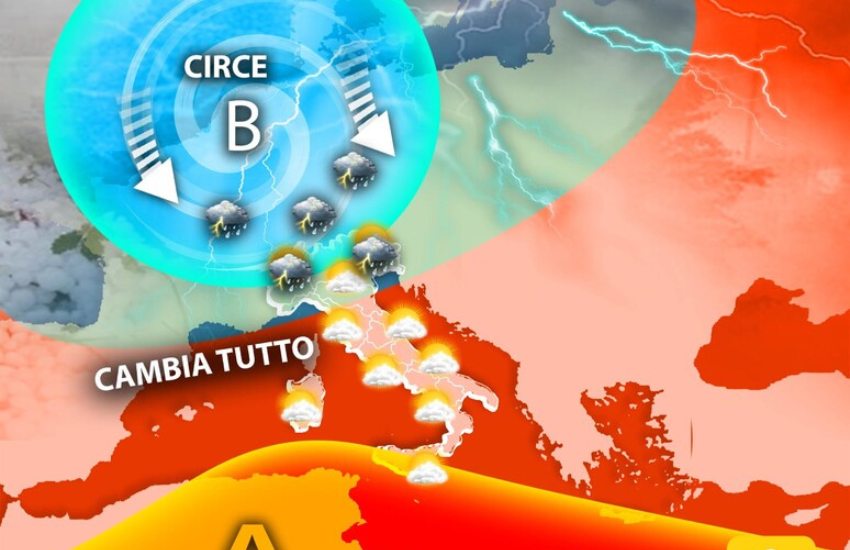 Meteo: in arrivo Circe, il ciclone che diffonderà temporali e aria fresca