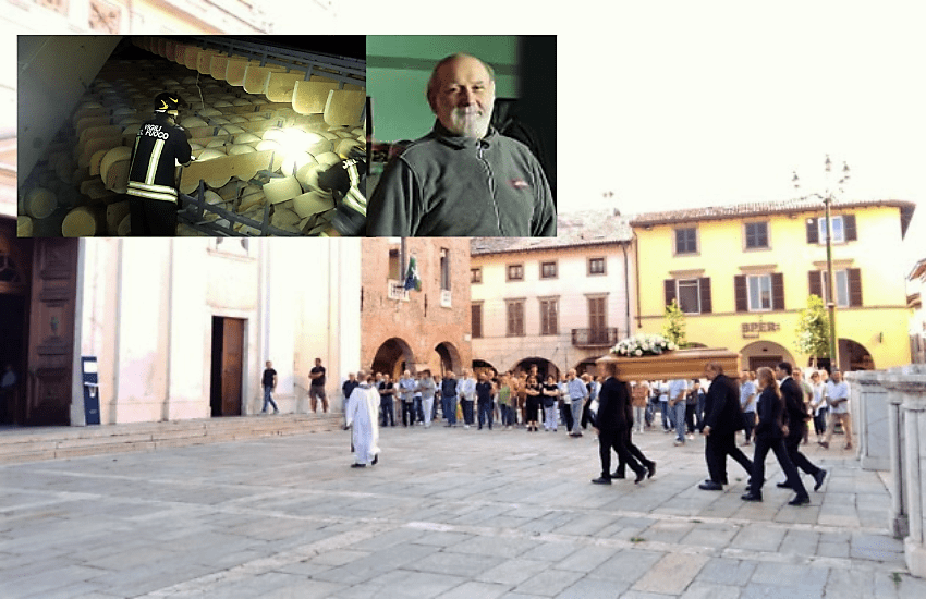 Giacomo Chiapparini, schiacciato dalle forme di Grana: la straziante lettera d’addio dei figli durante il funerale
