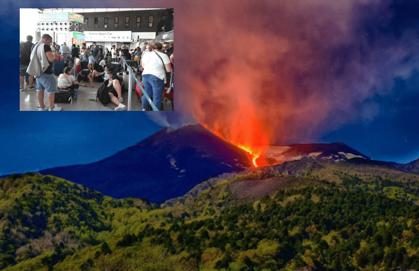 Etna in eruzione: chiude di nuovo l’aeroporto di Catania (VIDEO)