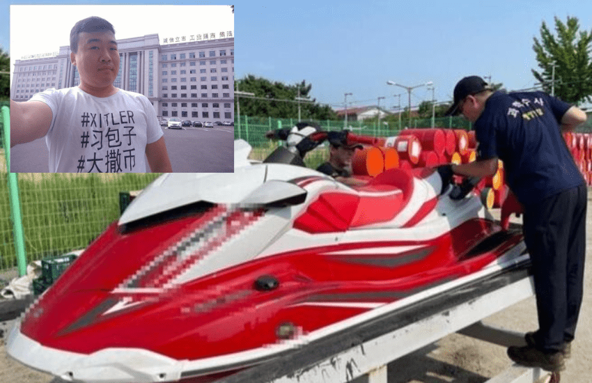 Kwon Pyong: 35enne fugge dalla Cina con la moto d’acqua