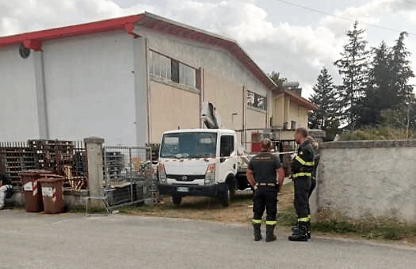Castel di Sangro: operaio muore folgorato