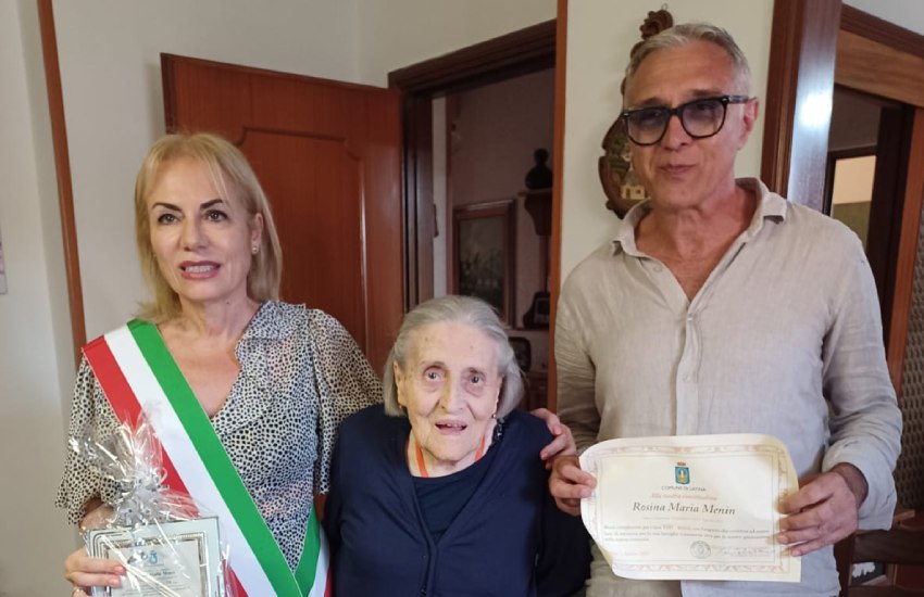 Latina in festa per i cento anni di nonna Rosina