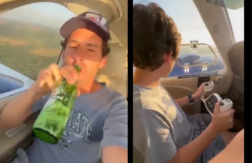 Lascia la guida dell’aereo al bambino mentre beve birra, l’epilogo è tragico [VIDEO]