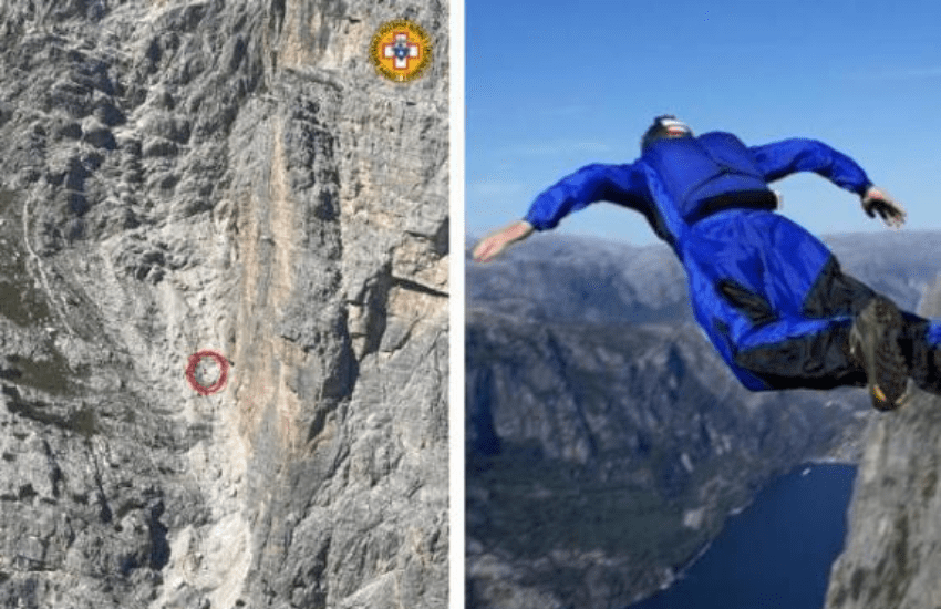 Cortina d’Ampezzo: tragico volo di un base jumper