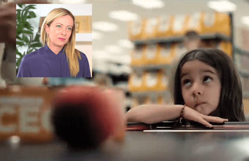 Spot Esselunga, Meloni si schiera: “Bello e toccante” (VIDEO)