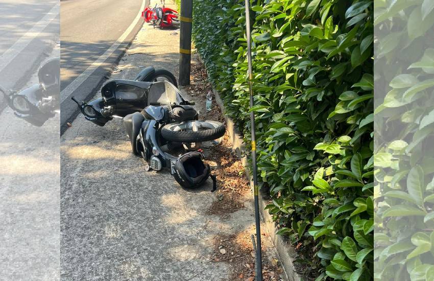 Drammatico scontro moto scooter a Sezze: due feriti. Uno è un minorenne
