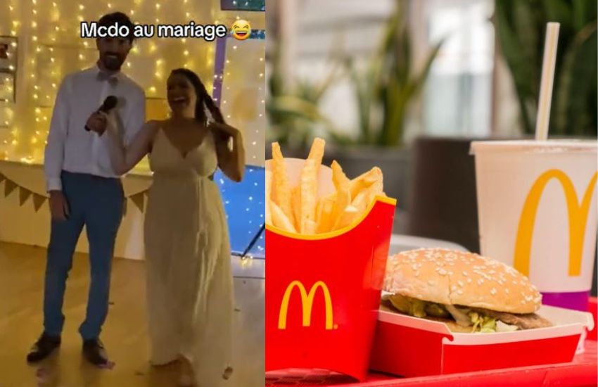 Panini del McDonald’s per il pranzo di nozze. Gli sposi: “Non volevamo spendere una fortuna”