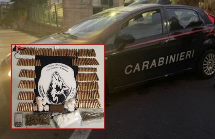 Catania, rinvenuto deposito di droga e armi a Librino; 20enne arrestato dagli uomini della squadra Lupi
