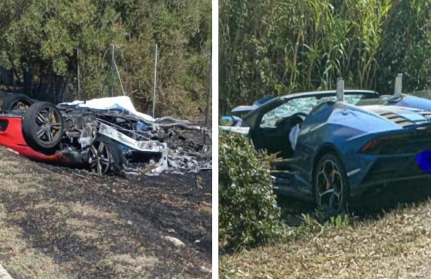 Sardegna: due morti carbonizzati nello scontro tra una Ferrari e un camper sulla statale 195