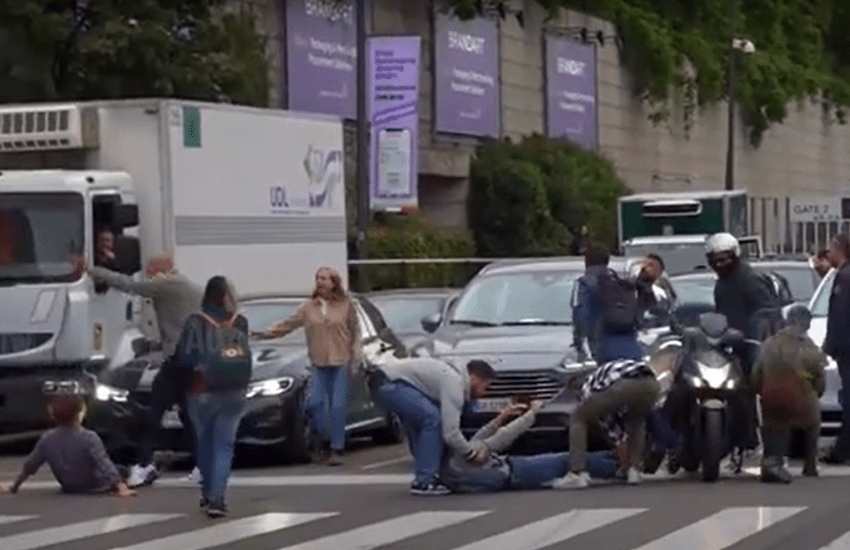 Milano, attivisti di Ultima Generazione insultati e presi a calci (VIDEO)