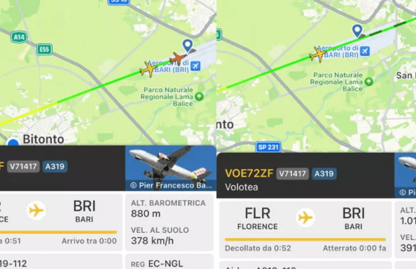 Bari: rischiata la collisione fra due aerei nell’aeroporto